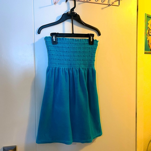 Juicy couture Y2K cover-up dress  teal color gorgeous sexy & comfy!
